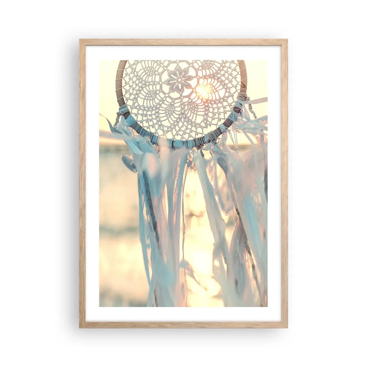 Plakat w ramie jasny dąb - Koronkowy totem - 50x70 cm
