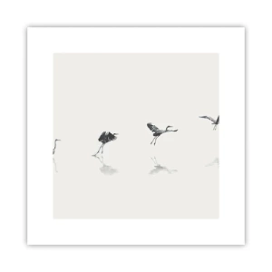 Plakat - Cztery proste kroki - 30x30 cm