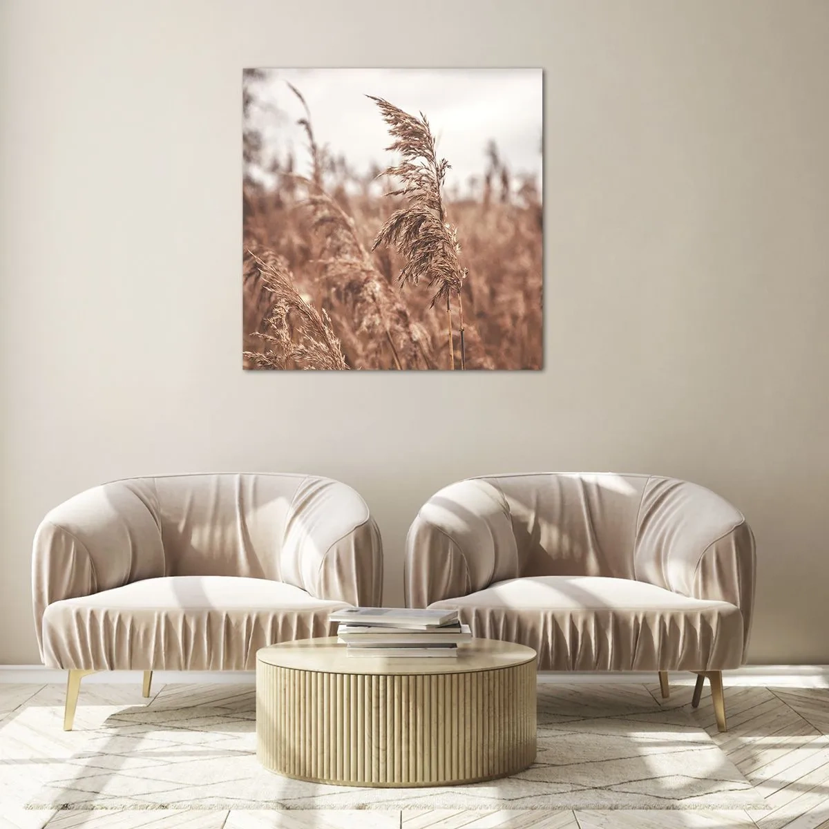 Obraz na szkle - Na polach już jesień - 30x30 cm