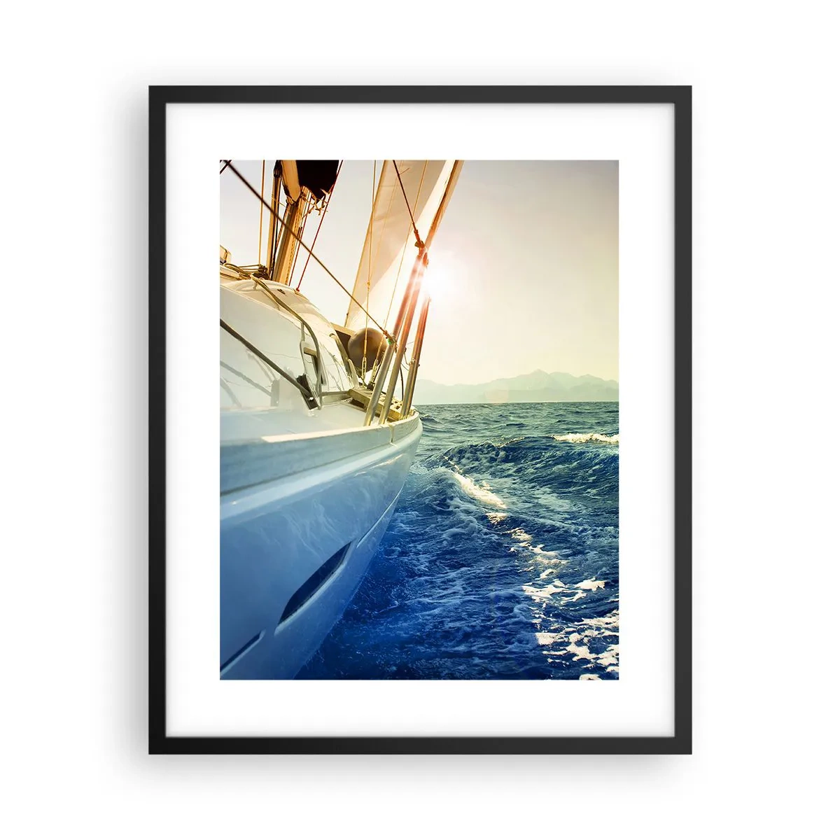 Plakat w czarnej ramie - Po przygodę - 40x50 cm