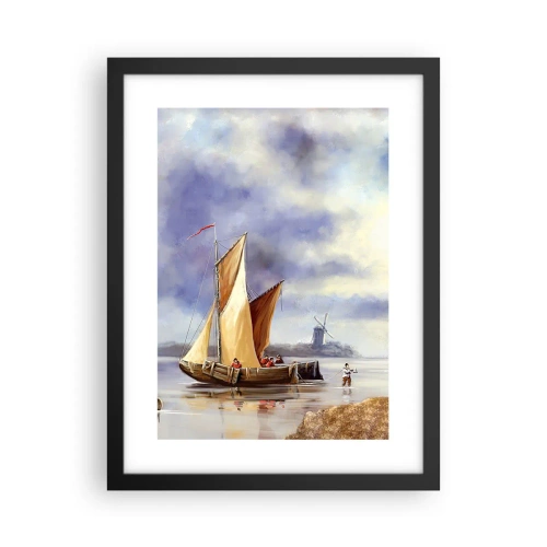Plakat w czarnej ramie - Powrót żeglarzy - 30x40 cm