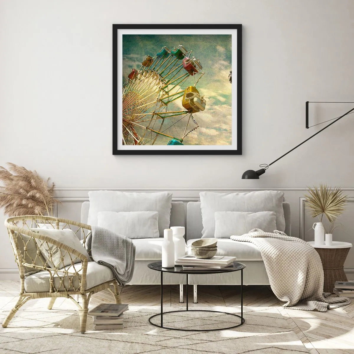 Plakat w czarnej ramie - Będzie, będzie zabawa… - 60x60 cm