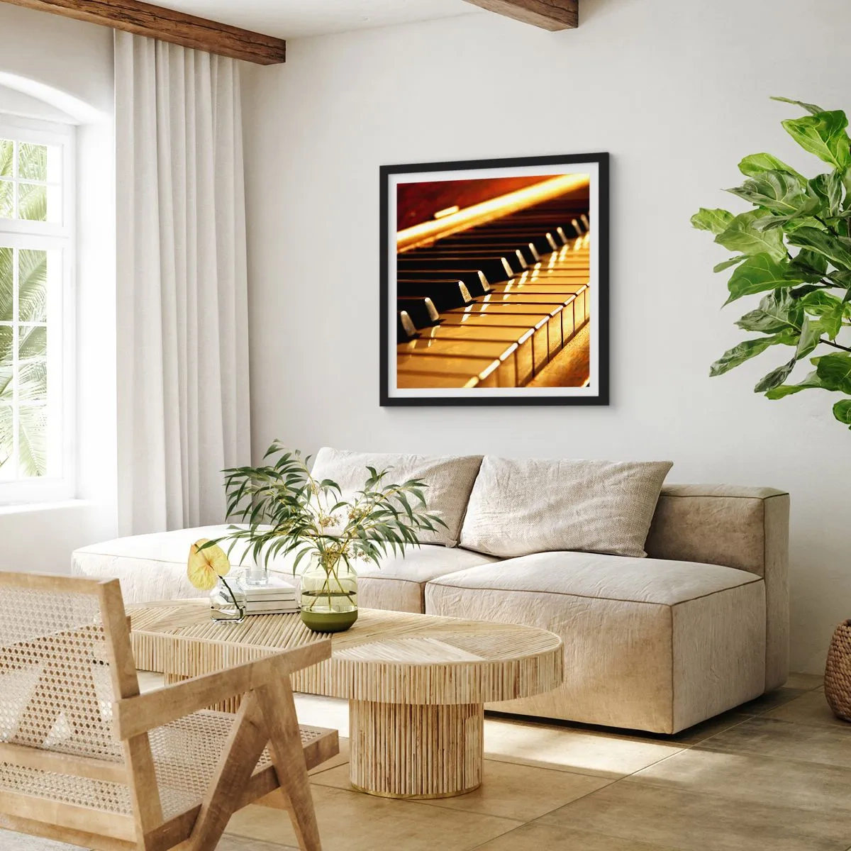 Plakat w czarnej ramie - Nieograniczone możliwości - 30x30 cm