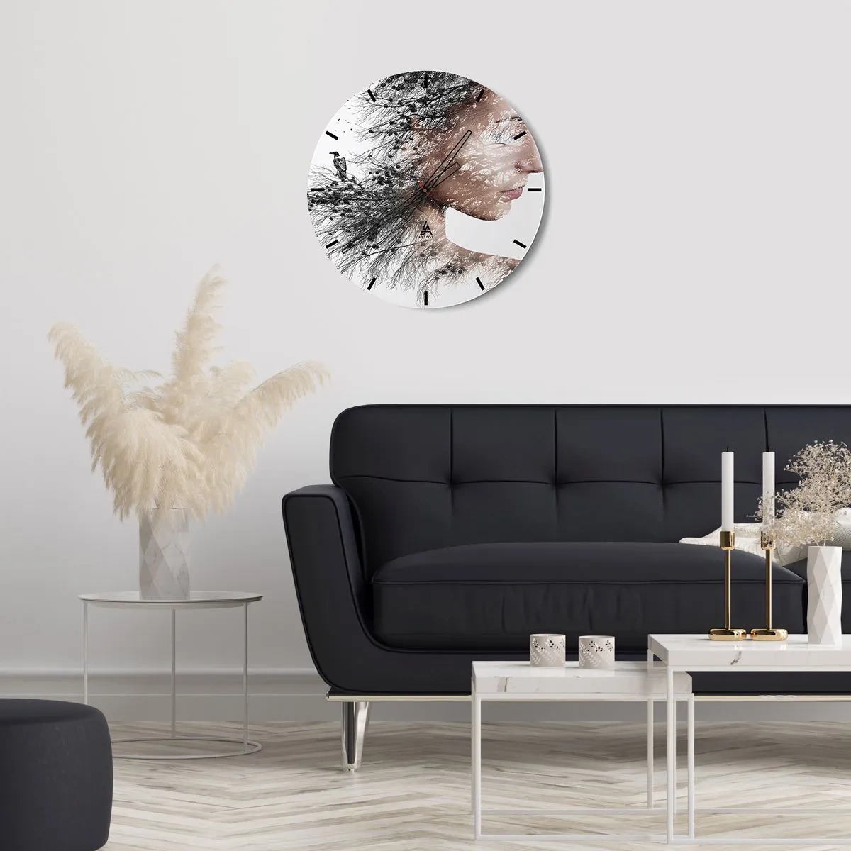 Zegar ścienny - Duch lasu - 40x40 cm