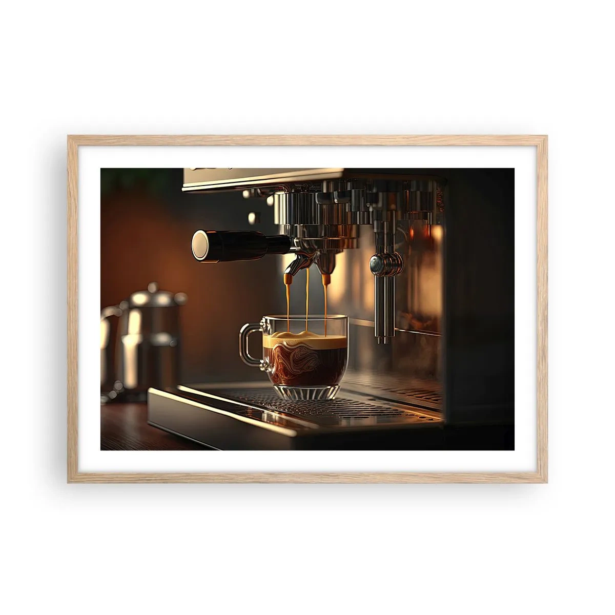 Plakat w ramie jasny dąb - Zmysłowa mikstura - 70x50 cm