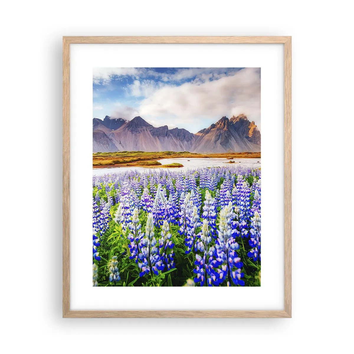 Plakat w ramie jasny dąb - Siła i surowość obok łagodności - 40x50 cm