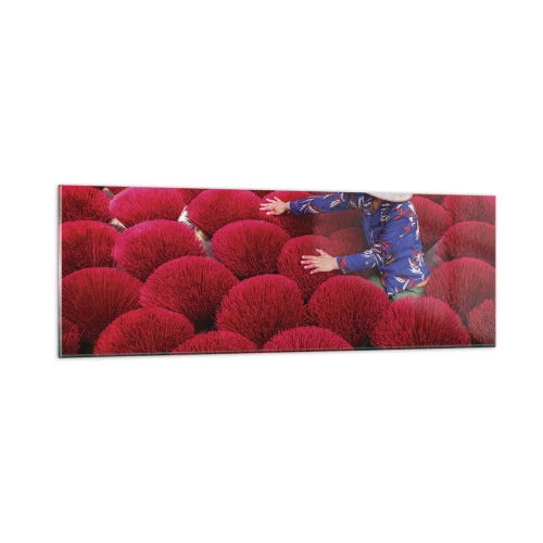 Obraz na szkle - Na ryżowym polu - 90x30 cm