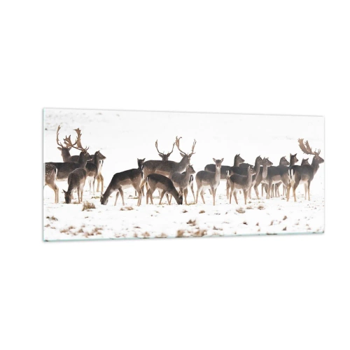 Obraz na szkle - Idą święta? - 100x40 cm