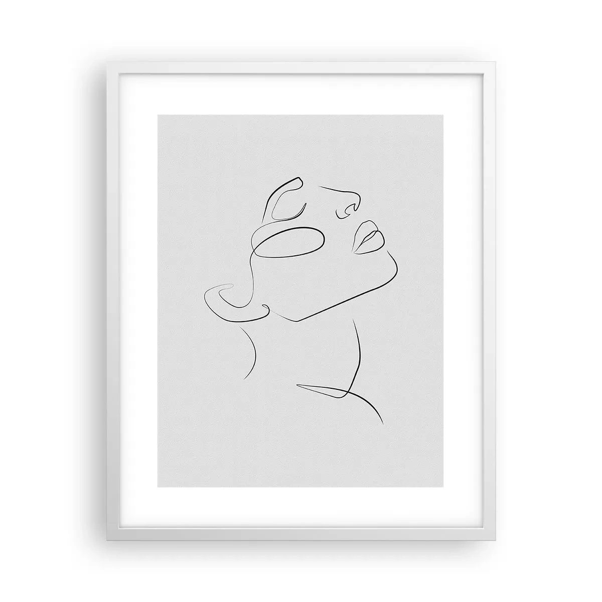 Plakat w białej ramie - Meandry marzenia - 40x50 cm