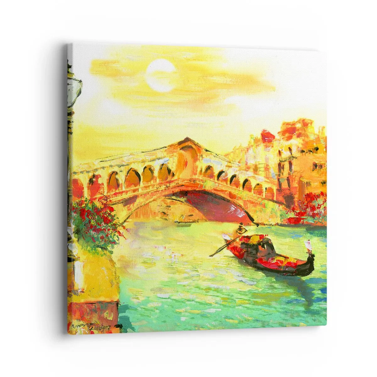 Obraz na płótnie - Pielgrzymka zakochanych - 40x40 cm