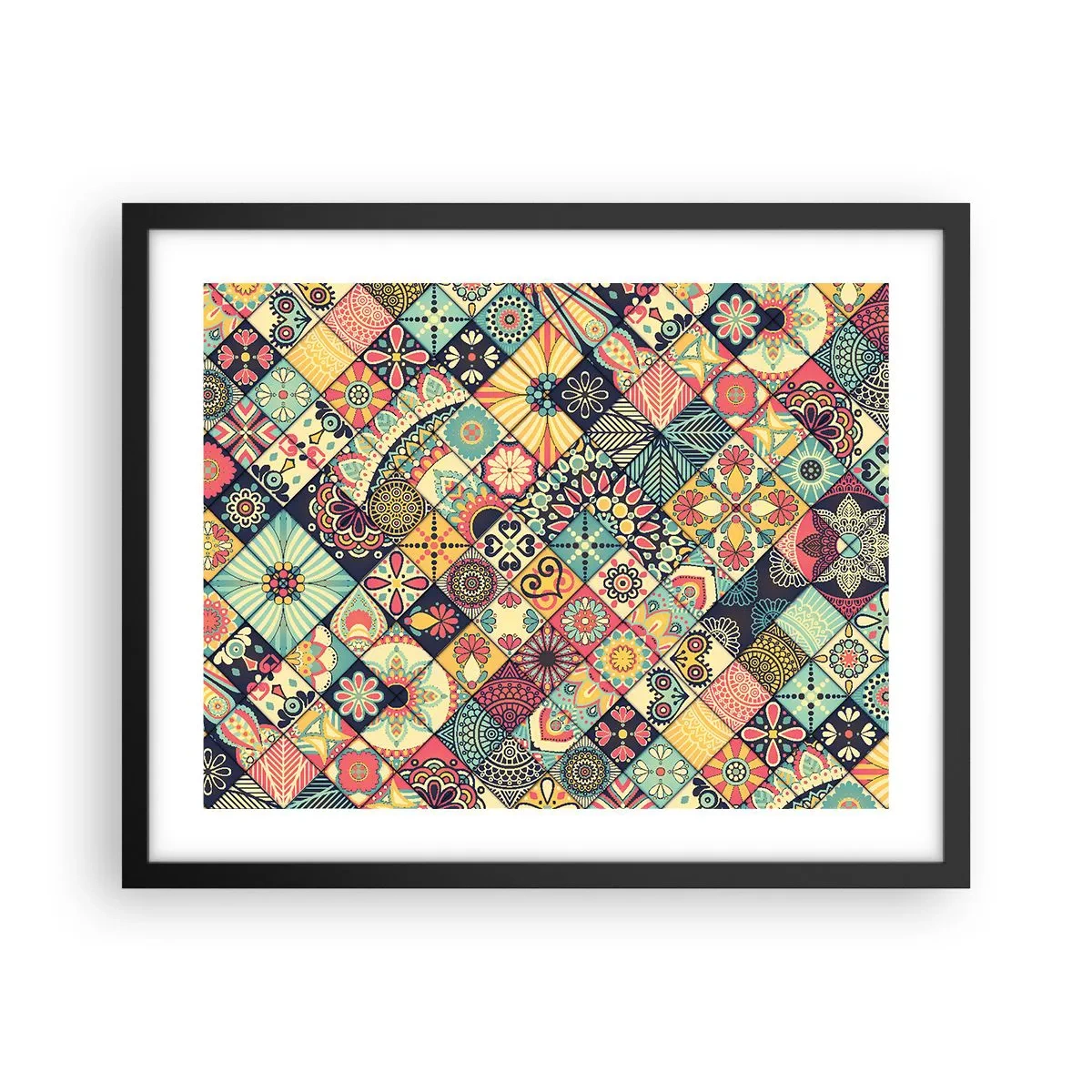 Plakat w czarnej ramie - Marokańskie klimaty - 50x40 cm