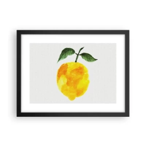 Plakat w czarnej ramie - Jak poznać smak słońca - 40x30 cm