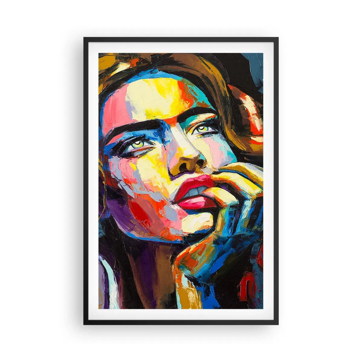 Plakat w czarnej ramie - Marzenia jak ptaki szybują po niebie - 61x91 cm