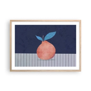 Plakat w ramie jasny dąb - Wypukłość i płaszczyzna - 70x50 cm