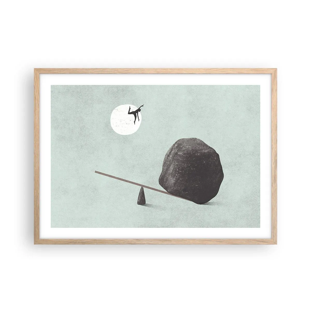 Plakat w ramie jasny dąb - Spełnione marzenie - 70x50 cm
