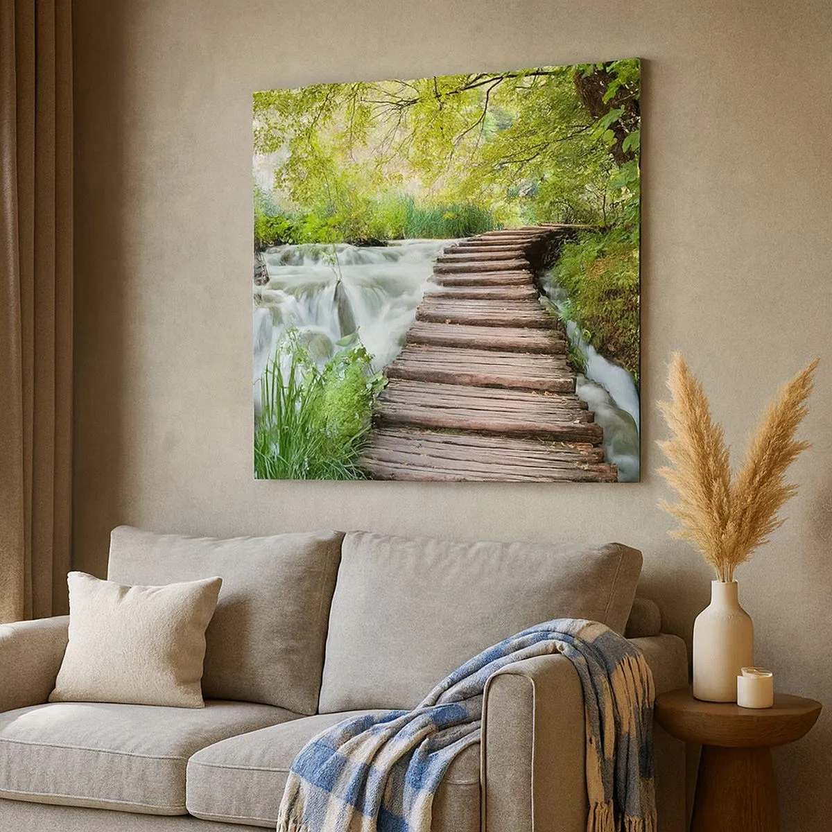 Obraz na płótnie - Wcale nie cicha woda - 30x30 cm