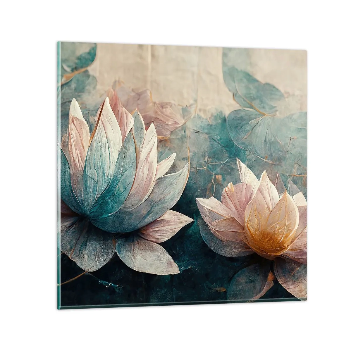 Obraz na szkle - Gwiazdy jeziora - 50x50 cm