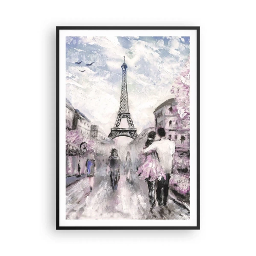 Plakat w czarnej ramie - Jak zakochac się, to tylko w… - 70x100 cm