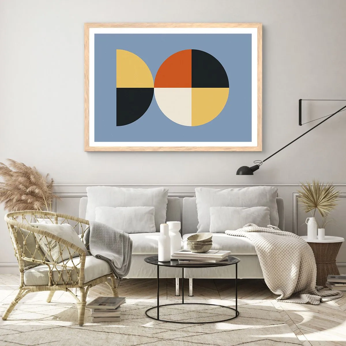 Plakat w ramie jasny dąb - Patrz i licz - 70x50 cm