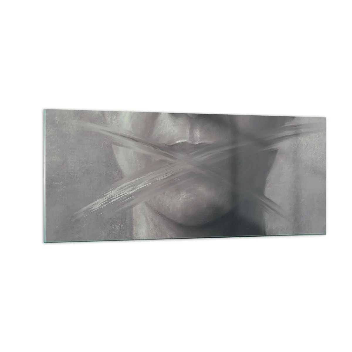 Obraz na szkle - Ani słowa - 100x40 cm
