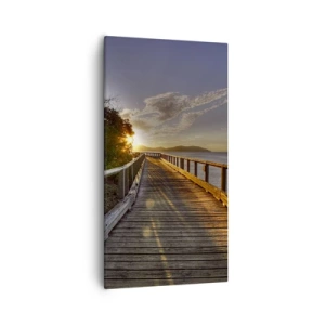 Obraz na płótnie - Iść, ciągle iść w stronę słońca - 55x100 cm
