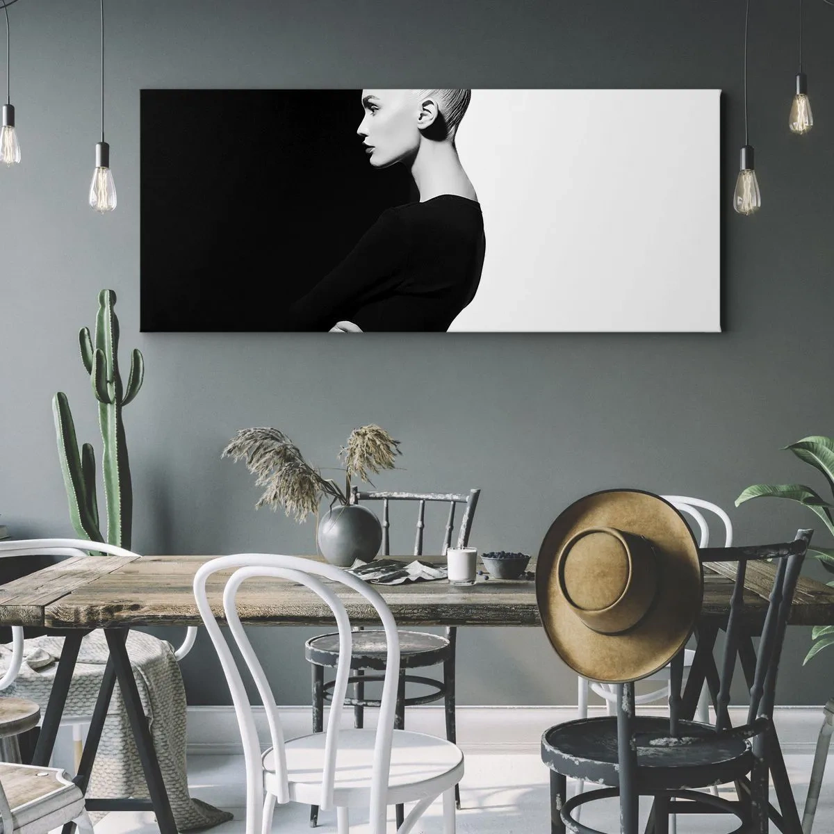 Obraz na płótnie - Po prostu kobieta - 100x40 cm