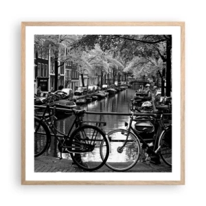 Plakat w ramie jasny dąb - Bardzo holenderski widok - 60x60 cm
