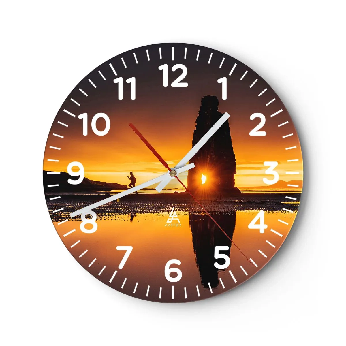 Zegar ścienny - Tylko ty i natura - 40x40 cm