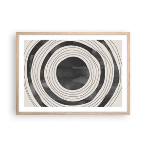 Plakat w ramie jasny dąb - W samo sedno - 70x50 cm