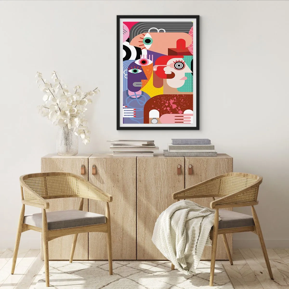 Plakat w czarnej ramie - My od pana Picassa - 40x50 cm