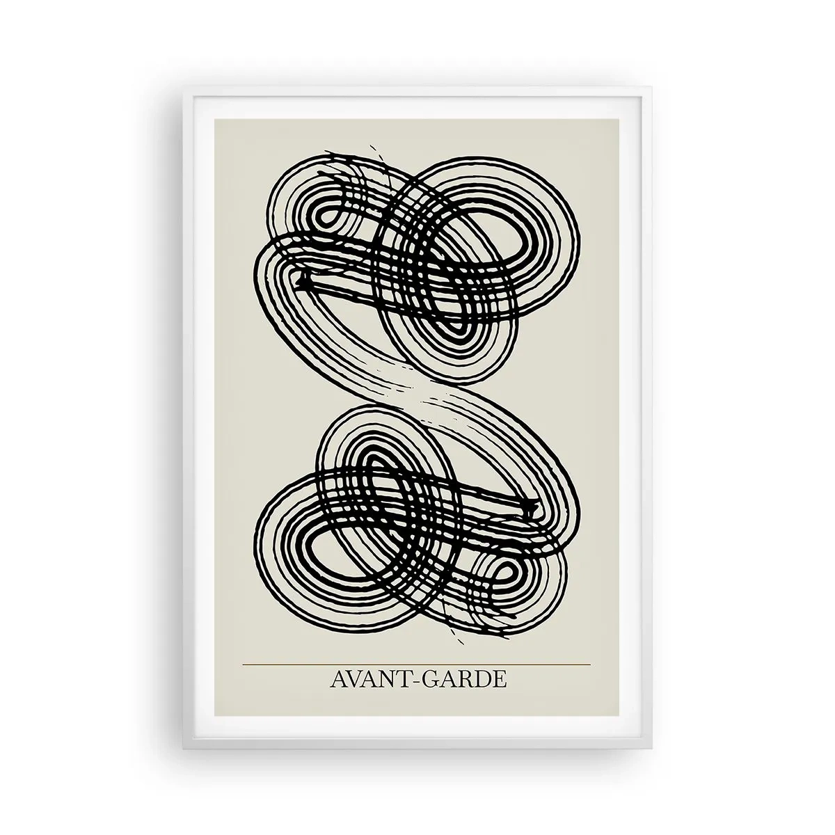 Plakat w białej ramie - Wyszło spontanicznie - 70x100 cm