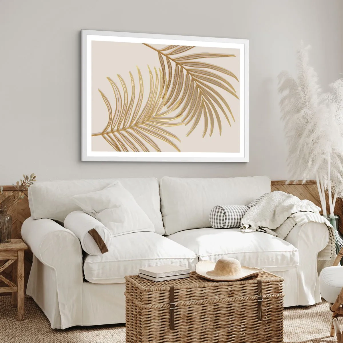 Plakat w białej ramie - Złota Palma! - 91x61 cm