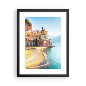 Plakat w czarnej ramie - Miasto niebywałe - 30x40 cm