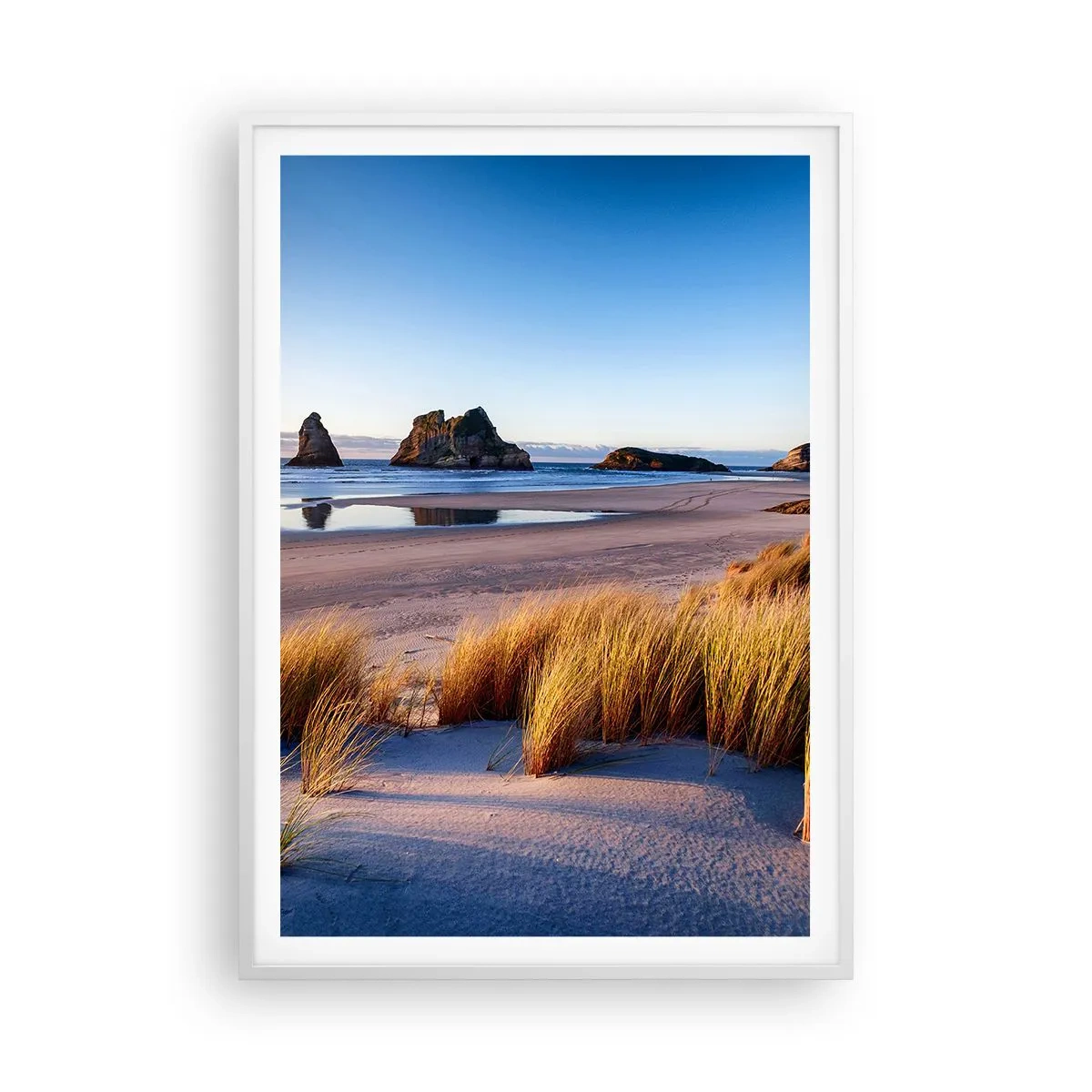 Plakat w białej ramie - Dla poszukiwaczy spokoju - 70x100 cm