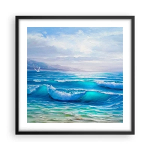 Plakat w czarnej ramie - Niesie ukojenie - 50x50 cm