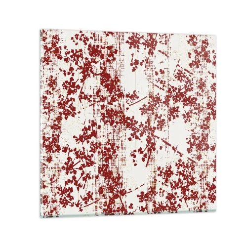 Obraz na szkle - Jak dawny perkalik - 30x30 cm