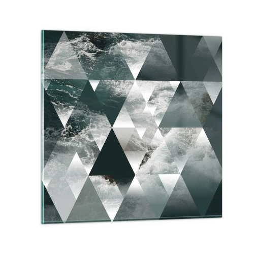 Obraz na szkle - Kryształowa perspektywa - 50x50 cm