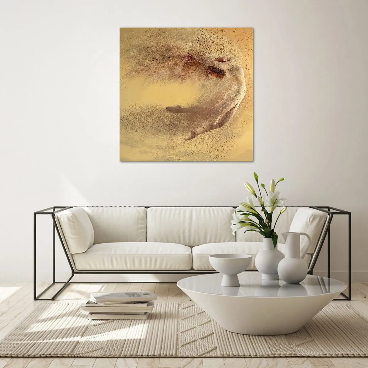 Obraz na szkle - W tanecznym uniesieniu - 30x30 cm