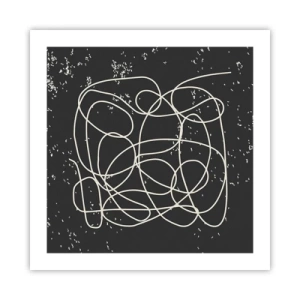 Plakat - Błądzenie myśli - 50x50 cm