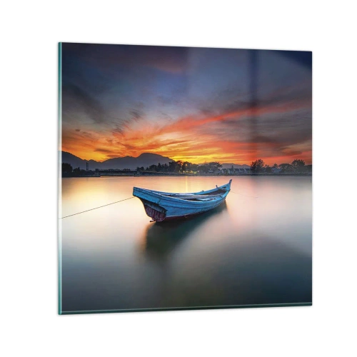 Obraz na szkle - Nadchodzi dobra noc - 60x60 cm