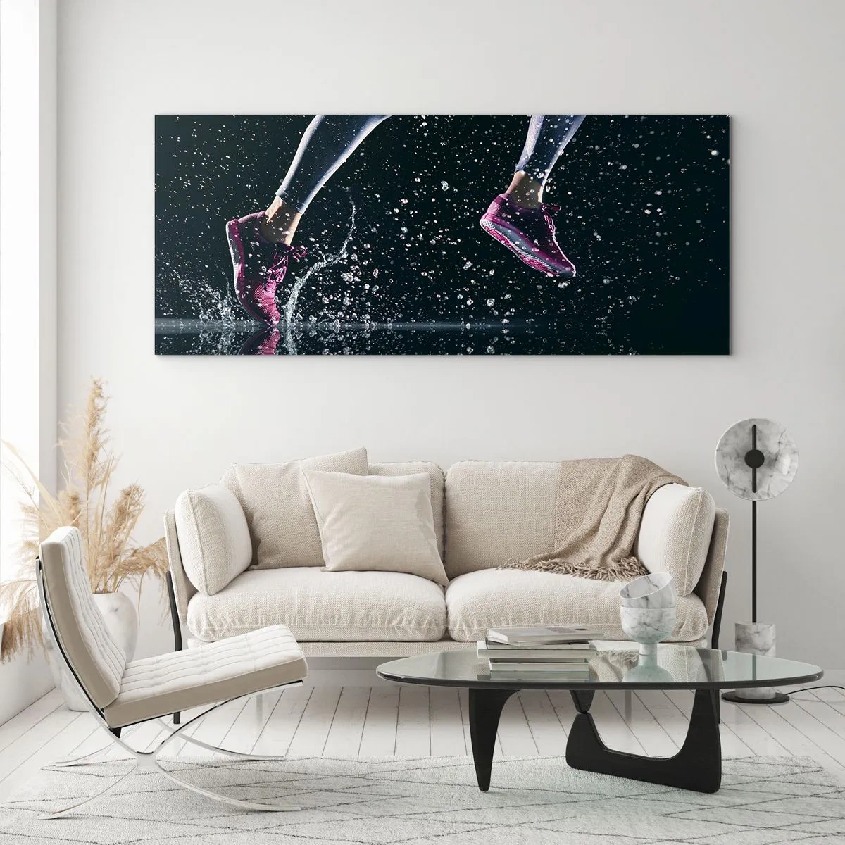 Obraz na szkle - Ile sił w nogach - 90x30 cm