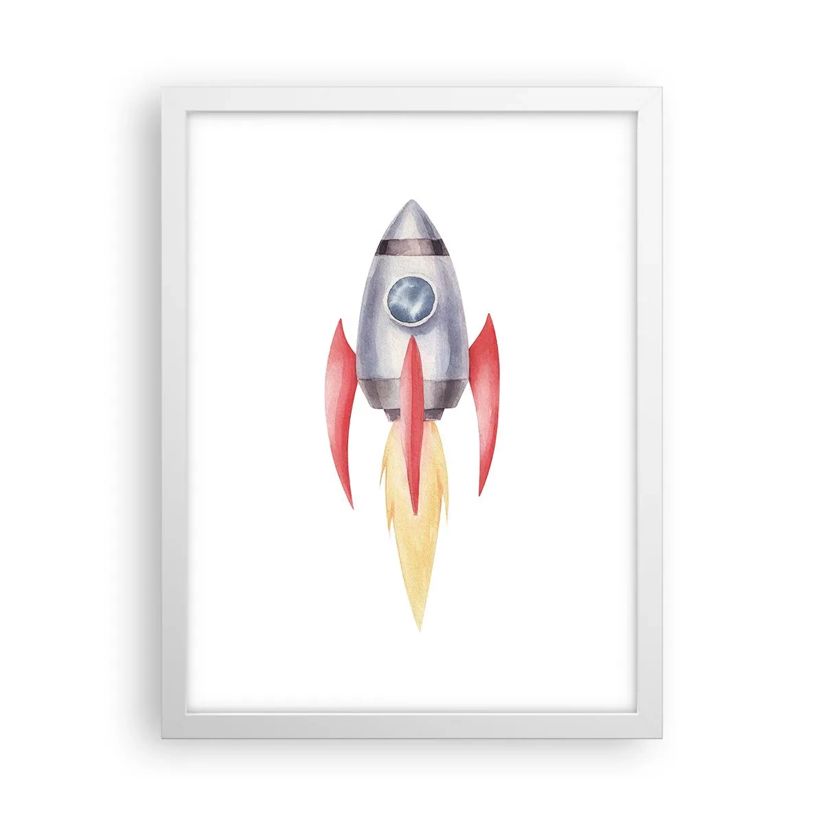 Plakat w białej ramie - Wyżej, prędzej, dalej - 30x40 cm