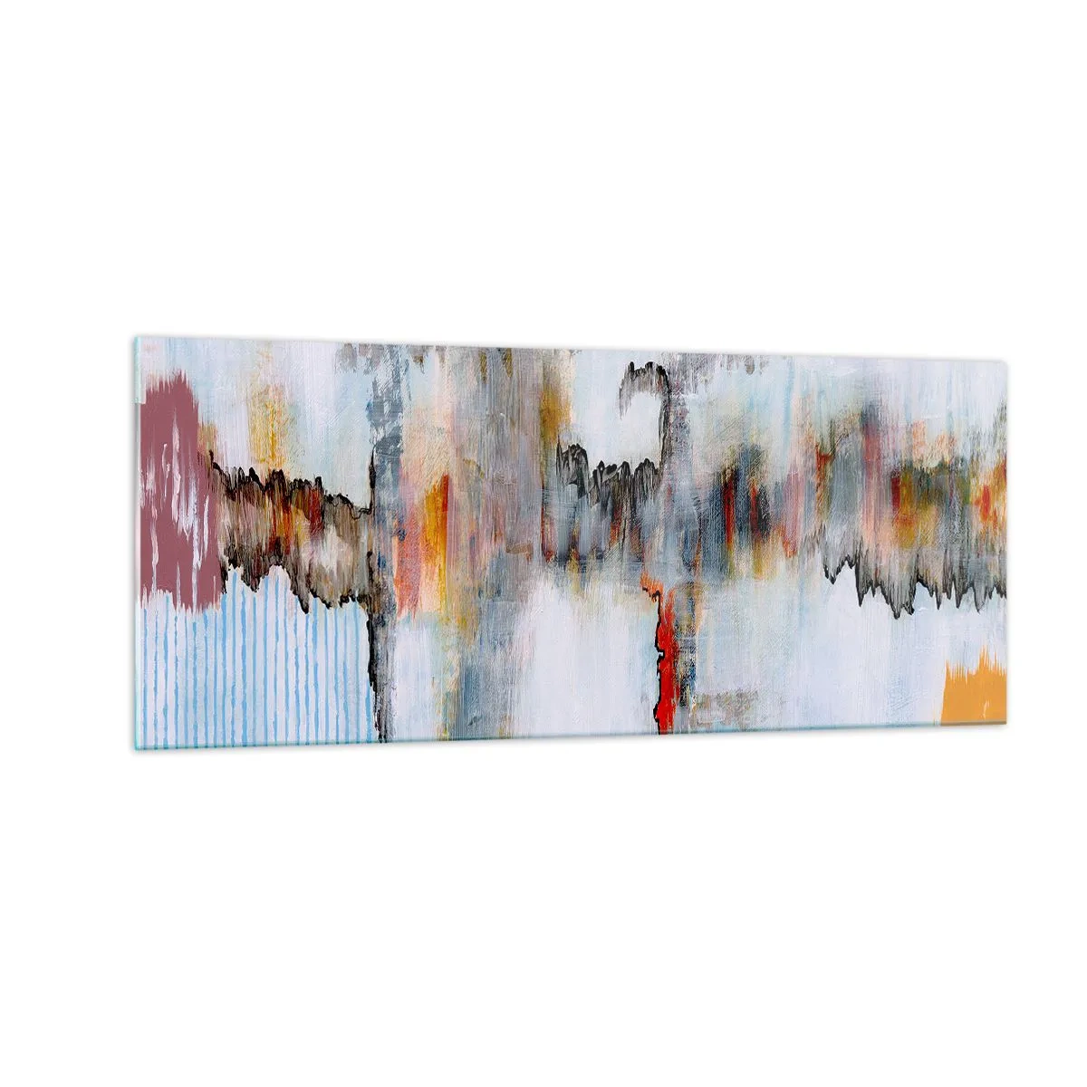 Obraz na szkle - Patykiem na wodzie - 100x40 cm