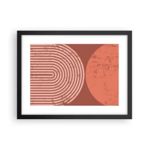 Plakat w czarnej ramie - Bliska relacja - 40x30 cm