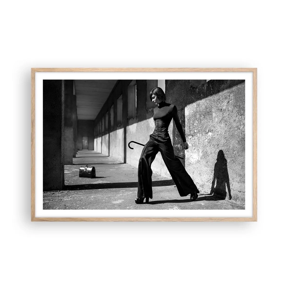 Plakat w ramie jasny dąb -  Miejska elegancja - 91x61 cm