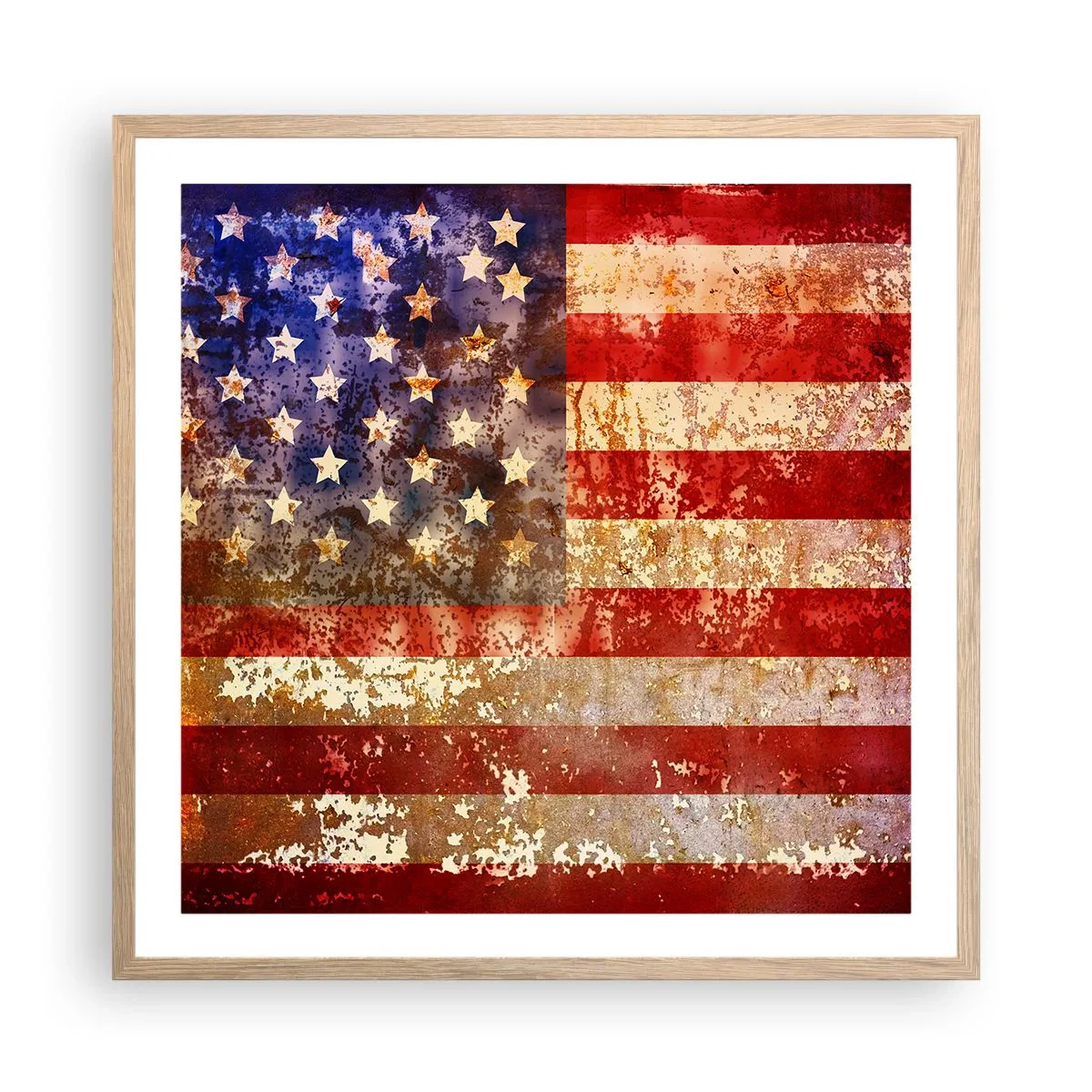 Plakat w ramie jasny dąb - Chwała nie przemija - 60x60 cm