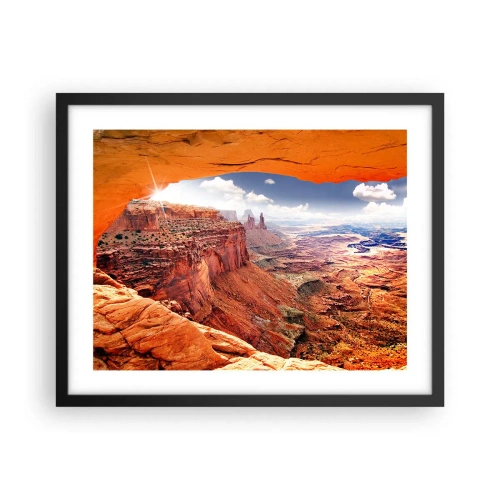 Plakat w czarnej ramie - Wyrzeźbione przez samą naturę - 50x40 cm