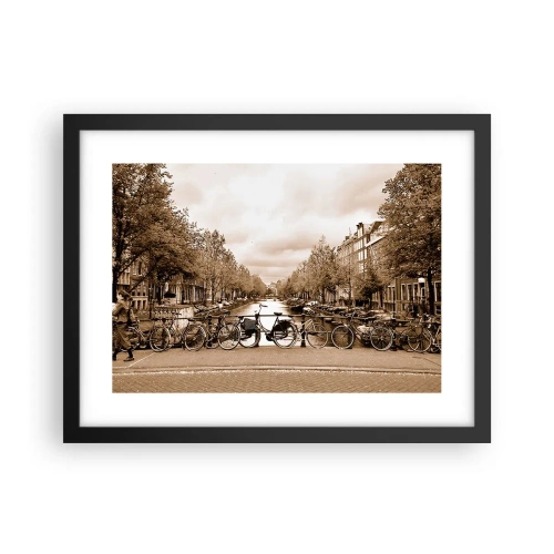 Plakat w czarnej ramie - Holenderskie klimaty - 40x30 cm