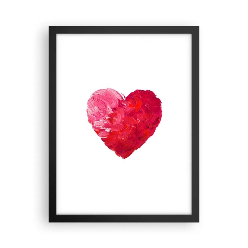 Plakat w czarnej ramie - All you need is love - 30x40 cm