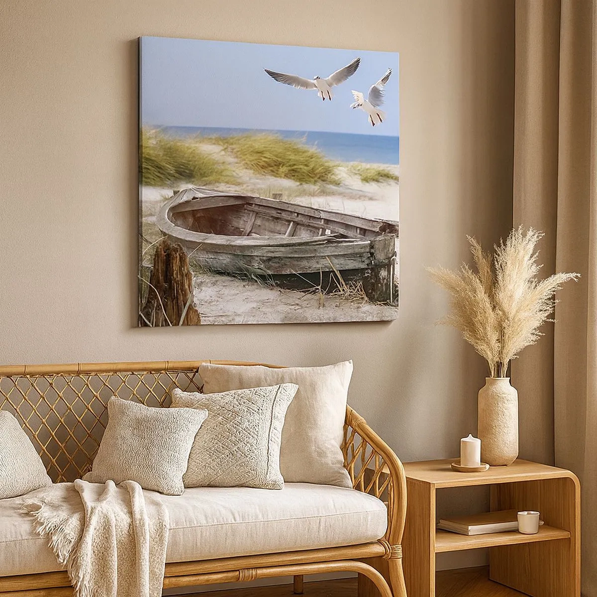 Obraz na płótnie - Skąpane wiatrem - 30x30 cm